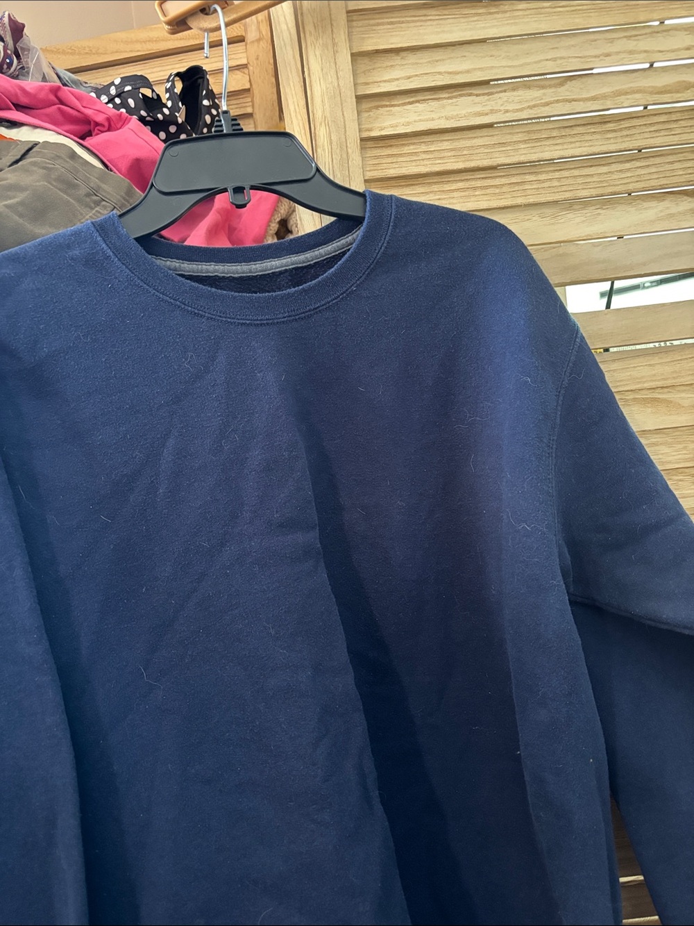 Fruit of the Loom Navy Blue Crewneck Sweatshirt Large